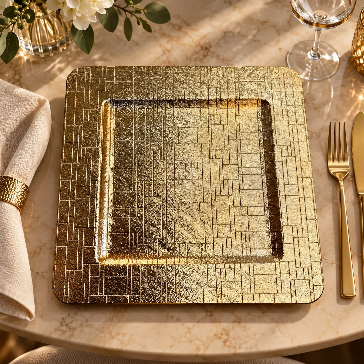 Plato decorativo Mosaico